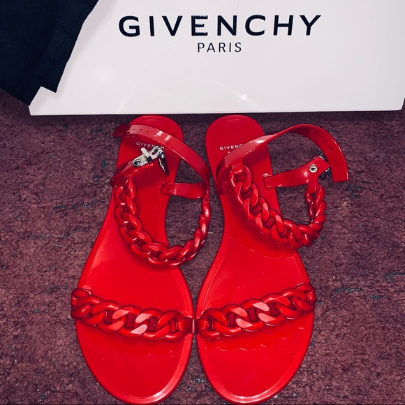 Givenchy Jelly Chain-Link Flat Sandals - Picture 10 of 10